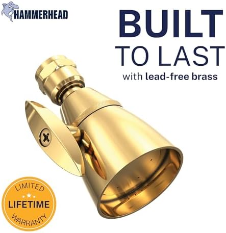 HammerHead Metal High Pressure Shower Heads 2 Inch Flow Boosting Showerhead - Image 2