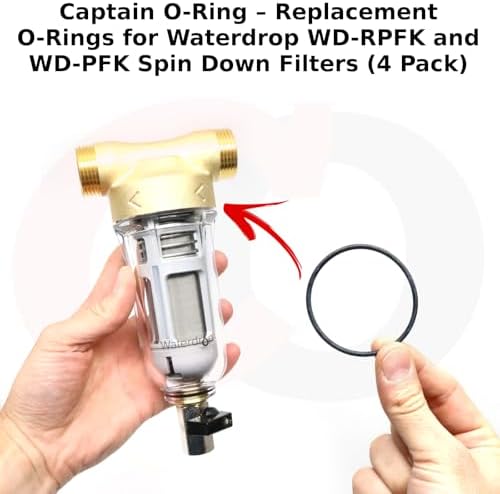 Captain O-Ring – Replacement O-Rings for Waterdrop Spin Down Filter WD-RPFK WD-PFK (4 Pack) - Image 2