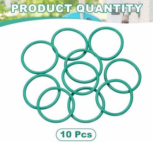HARFINGTON 10 Pcs Fluorine Rubber O-Rings 31mm OD 26.2mm ID 2.4mm Width Round Sealing O Ring Seal Gasket for Industrial Engines Plumbing Faucet Hose Automotive - Image 3