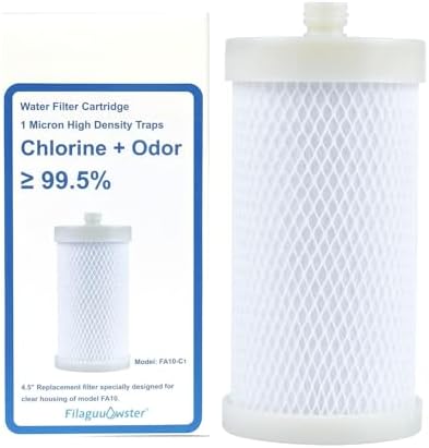Carbon Water Filter for Shower, Washer Machine, Upgraded Cartridge FA10-C1 by Unknown