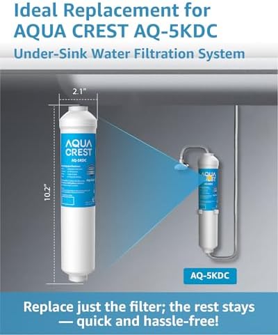 AQUA CREST 5KDC-F Water Filter Replacement for Waterdrop 5KDC Filter System - Image 2