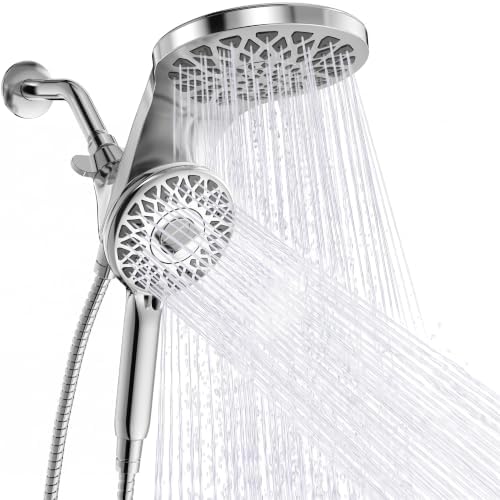 High Pressure Rain Shower Head with Handheld Spray Combo by Newfinde