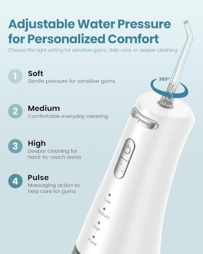 Onlyone Water Flosser with Adjustable Water Pressure for Daily Oral Care - Image 5