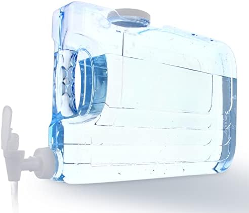 Arrow Oasis Drink Dispenser for Fridge, 1.25 Gallon - Plastic Beverage Dispenser with Spigot - Clear Space-Saving Design with Handle - Ideal for Water, Juice & Iced Tea - BPA Free - Made in USA by ArrowHomeProducts