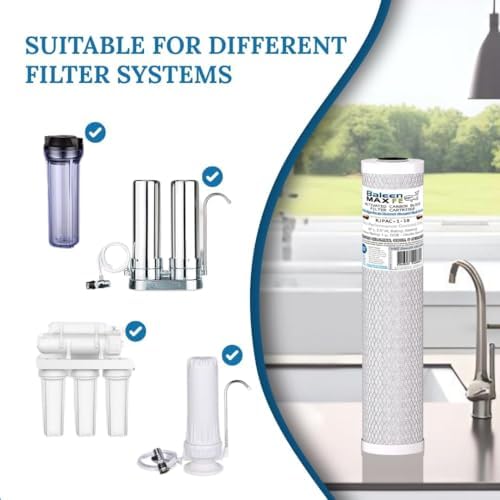 5 Micron 10" x 2.5" Coconut Shell Performance Carbon Filter Cartridge 6Pack - Image 6