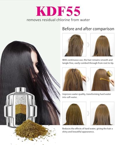 Enhanced Formula Multi-Stage Shower Filter - Shower Head Filter - Hard Water Filter, Remove Chlorine Heavy Metals and Other Sediments, Reduces Dry Itchy Skin, Dandruff (Upgrade Formula) - Image 4
