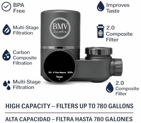 BMV Faucet Water Filter with LED Temperature Display, Multi-Stage Filtration. - Image 5