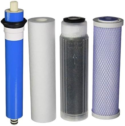 CFS 10 in RODI Replacement Kit: Sediment, Carbon, DI + 75 GPD TFC Membrane by CompleteFiltrationServices