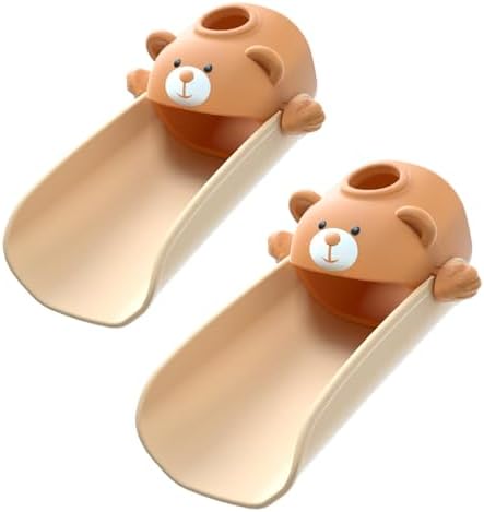 SKYROKU Faucet Extender for Toddlers with Temperature Sensor, Cute Bear by SKYROKU