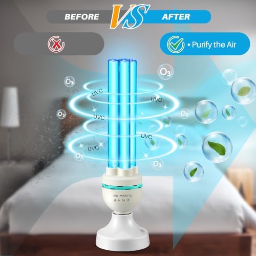 Qualirey 36 Watts UVC Ozone Light with Remote Control and UV Glasses - Image 4