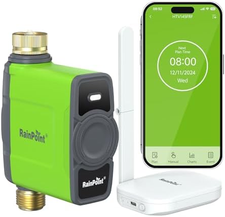 RAINPOINT WiFi Water Timer for Garden Hose, Smart Hose Timer Valve by RainPoint