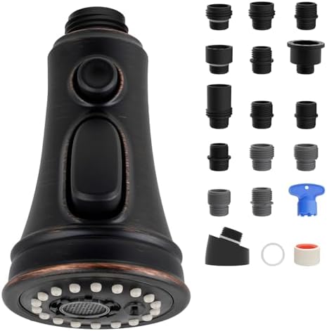 Hibbent cUPC Certified Kitchen Faucet Head Replacement with 15 Adapters by Hibbent