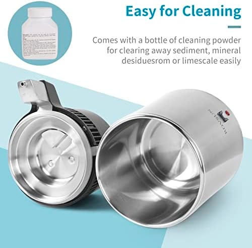ROVSUN【Upgraded】 1.1 Gallon/4L Countertop Water Distiller Stainless Steel for Home, 750W Distilled Water Machine Maker Water Distillers with Glass Container, 1L/H, Silver - Image 5