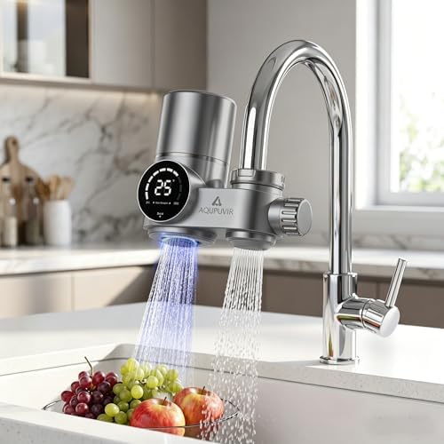 Faucet Mount Water Filter Replacement Cartridge, 8-Stage Filtration, Reduces Chlorine, Taste and Odor, Easy Installation, Silver Gray, Pack of 4 - Image 7