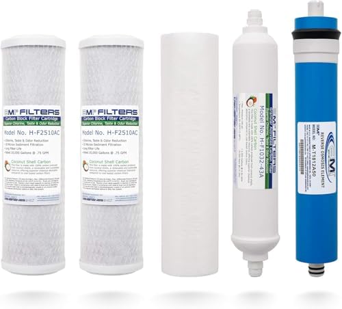 AMI 50 GPD Reverse Osmosis Membrane & Filter Replacement, 5-Stage by AppliedMembranesInc