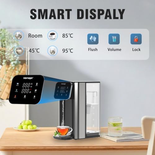 Vortopt UR05 Countertop Water Dispenser, Leak-Proof, 3S Heat, 4L Tank - Image 2