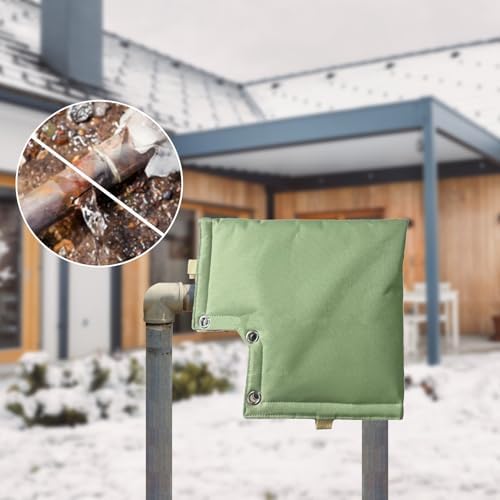 belupai Outdoor Faucet Covers for Winter, Water Wells Pump Covers Pressure Vacuum Breaker Cover Sprinkler Valve Cover Backflow Preventer Insulated Pouch Pipe Bag for Backflow (B) - Image 4