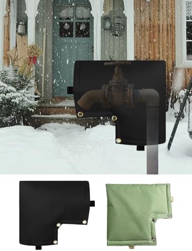 belupai Outdoor Faucet Covers for Winter, Water Wells Pump Covers Pressure Vacuum Breaker Cover Sprinkler Valve Cover Backflow Preventer Insulated Pouch Pipe Bag for Backflow (A) - Image 7