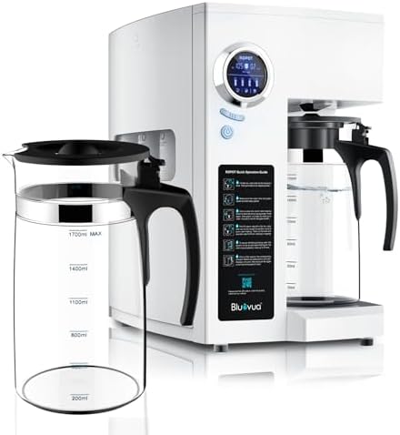 Bluevua RO100ROPOT(UV) Reverse Osmosis System Countertop Water Filter, with One Extra ROPOT Replacement Carafe, Bundle by Bluevua