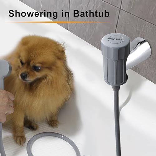 YOO.MEE Pets Shower Attachment, Quick Connect on Tub Spout w/Front Diverter - Image 3