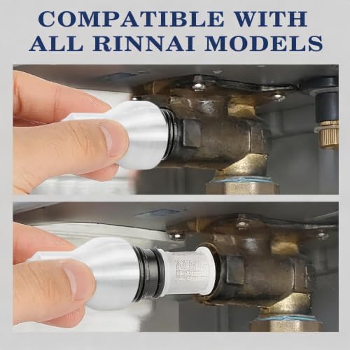 3-in-1 Filter Removal Tool & 2 Inlet Filters Kit Compatible with Rinnai Water Heaters, Works with Power Drivers, Wrenches or Hand Grip for Easy Maintenance - Image 2