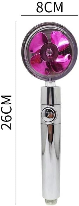 Shower Head - High Pressure Turbo Shower Head, Chrome Finished Bathroom Rainfall Shower Head With Handheld Spray & Adjustable 360° Spin Rotation For Luxury Shower Experience - Image 2
