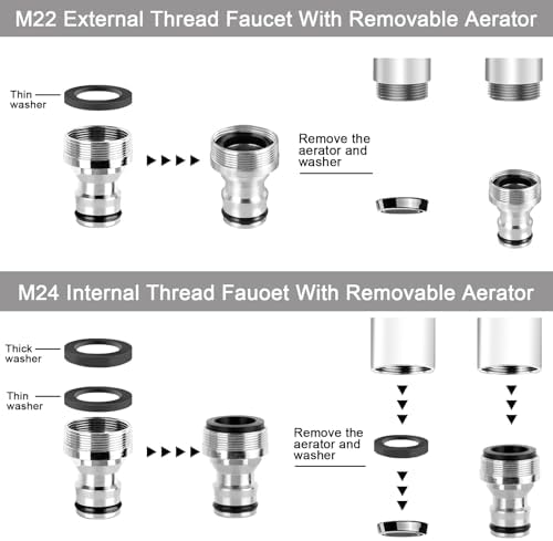 Faucet Quick Adapter Connector with Aerator - Image 4
