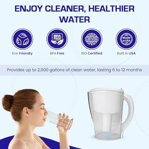 Crystal Quest Water Filter Pitcher, BPA-Free, 2000 Gallons, Demineralizing - Image 6