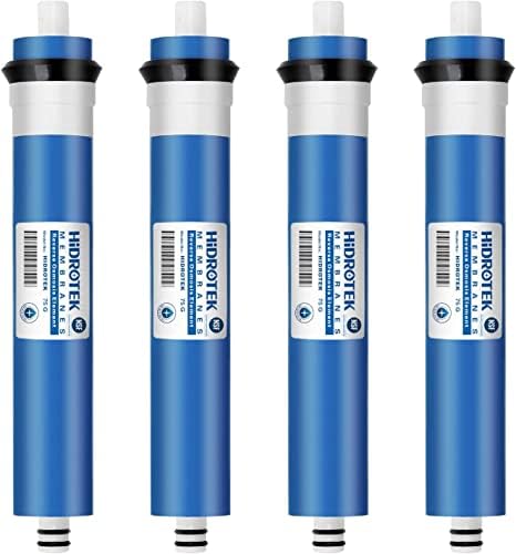 Reverse Osmosis RO Membrane 75 GPD -NSF Certificated-Water Filter Replacement-Pack of 4 by Geekpure