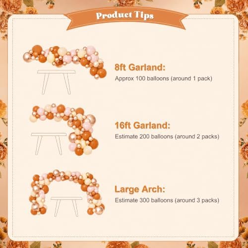 Orange Pink Fall Balloon Arch Kit for Autumn Thanksgiving Party Decorations - Image 7