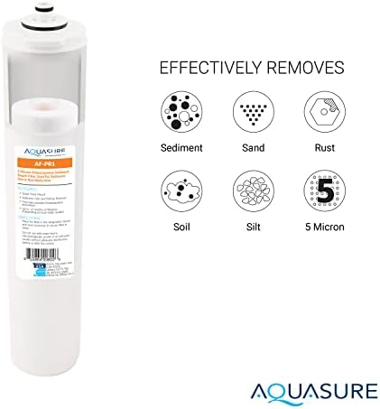 Aquasure Premier Series Complete 4-Stage Quick Twist Filter Replacement Cartridge Bundle Set AF-CP100 | Compatible with AS-PR100 Under Sink Reverse Osmosis RO Filtration System for Well Water - Image 2