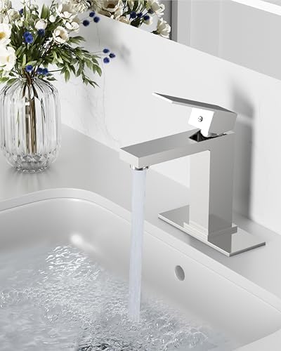 Midanya Bathroom Faucets 1 Hole Single Handle,Polish Chrome - Image 2