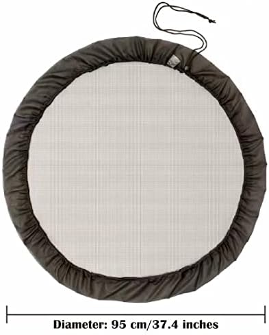 Mesh Cover for Rain Barrels with Drawstring, Water Collection Buckets Tank Protector, Rain Bucket Netting Screen Cover for Outdoor Garden, 37.4 Inches - Image 5