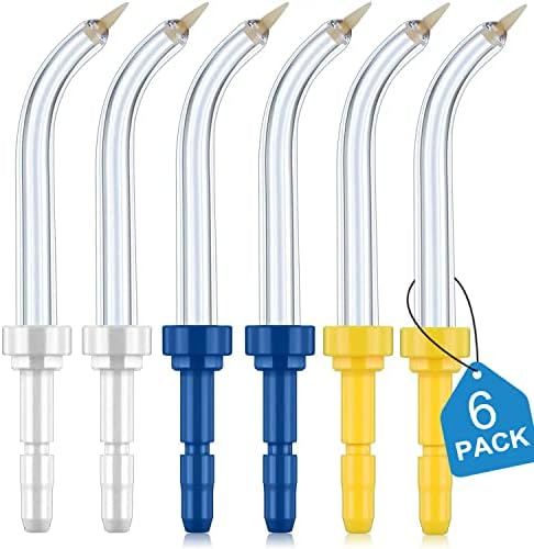 Flosser Replacement Tips for Waterpik Periodontal Tips Dental Water Flosser Tips Replacement Tips for Waterpik Water Flossers (Like WP-100) and Other Brand Oral Irrigators（6 Periodontal Tips） by IIYL