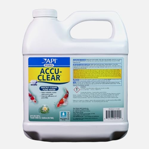 API Pond ACCU-Clear (64 fl oz) Water Clarifier - Improves Filter Efficiency by API