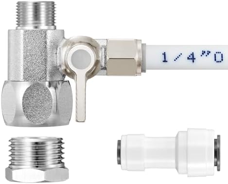 Feed Water Adapter - 1/4" Quick Connect for RO Filter,Refrigerator,Icemaker by HAOCHENKitchenAccessories