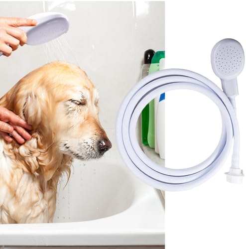 2m/6.56ft Portable Sink Spray Rubber Hose Sink Hose Sprayer Shampoo Sprayer Handheld Shower for Pets,Bathing Baby,Washing Hair,Rinsing Vegetables - Image 5