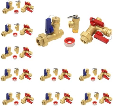 10 Sets Niikappu Tankless Water Heater Valve Kit, 3/4"FIPxSweat(TOOL033-10) by Unknown