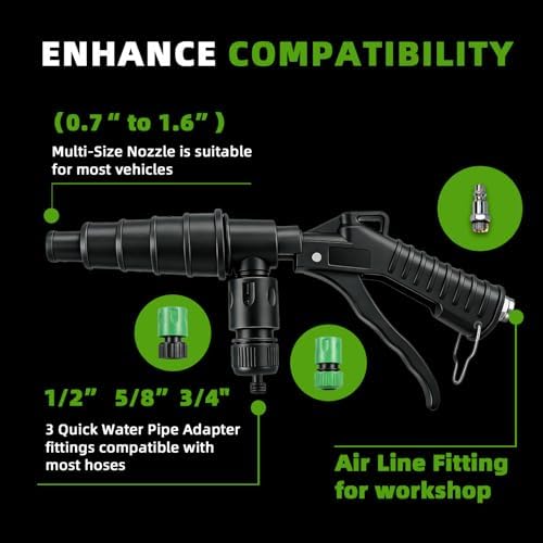 Coolant Flush Gun, Heater Core Flush Kit for 19-40mm Hoses - Image 3