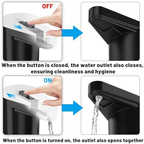 Rechargeable Water Pump for 2/3/5 Gallon Jug with Protective Spout Cover - Image 2