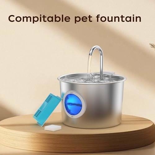 Cat Water Fountain Filters, 3 Carbon Filters & 3 Foam Filters for JLVDXN - Image 6