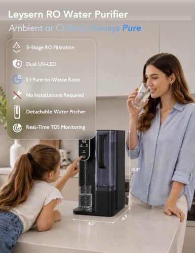 Leysern Cold Countertop Reverse Osmosis Water Filter, No Installation - Image 5