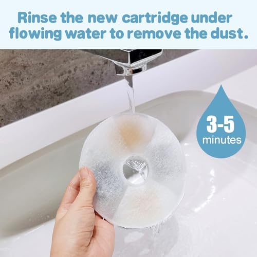 8 Pack Cat Water Fountain Filter Replacement Compatible with Catit, Cat Fountain Filters Compatible with Catit Design Senses Fountain/Flower Fountain/Senses 2.0 / Fresh & Clear Stainless Steel - Image 6