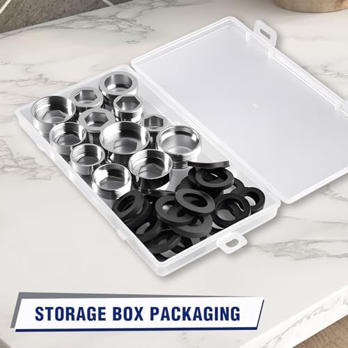 12 PCS Faucet Adapter Kit Brass Aerator Adapter Set Kitchen Sink Aerator Adapters Male to Female Water Hose Connector for Garden Hose Water Filter Sink Faucet Diverter - Image 7