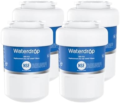 Waterdrop WD-F13 Replacement for GE® MWF® Refrigerator Water Filter, 4 Pack by Waterdrop