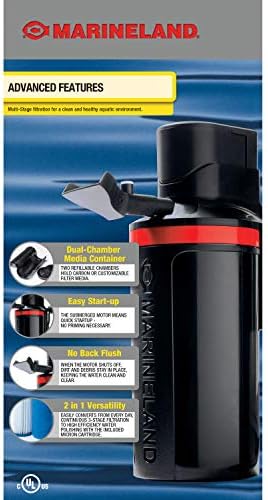 Marineland Magnum 290 GPH Polishing Canister Aquarium Filter, 10.5 in (Pack of 4) - Image 2