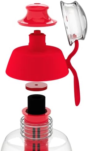 Dafi Sport Water Bottle with Filter RED, 10 oz - Image 2
