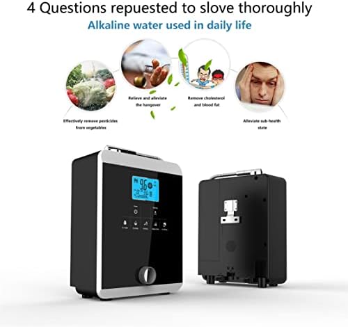 Alkaline Water Ionizer, Smart Home Water Ionizer Up to 800Mv Orp, Ph 3.5-10.5 Alkaline Acid Water Machine, Regulation Valve to Control Ph and Orp/Auto-Cleaning - Image 6