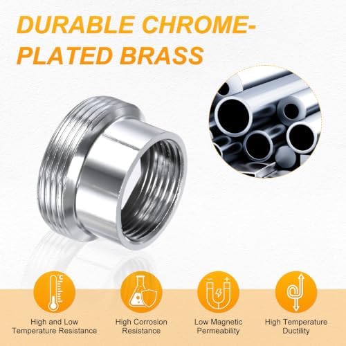 M METERXITY 2-Pack Faucet Adapter, M16 Female to M22 Male, for Kitchen - Image 4