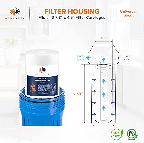 Aquaboon Sediment Filter 1 Micron 10 x 4.5 Water Filter Replacement 20-Pack - Image 2